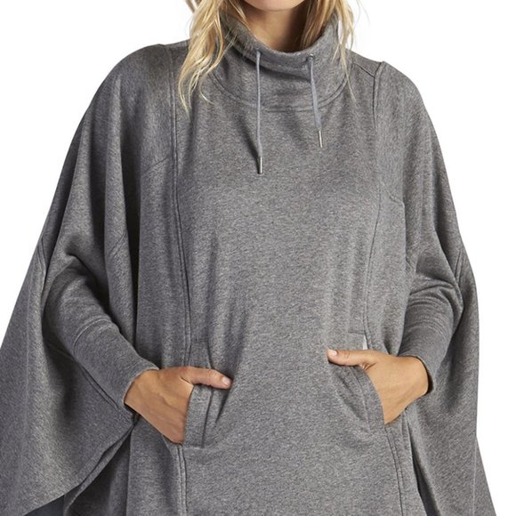 UGG $110 1096829 Pichot Turtleneck Poncho Grey Heather Pockets  SZ XS/S … - Picture 5 of 5